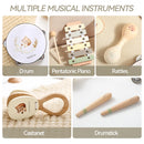Instrumentos Musicales Montessori de Madera para Bebés